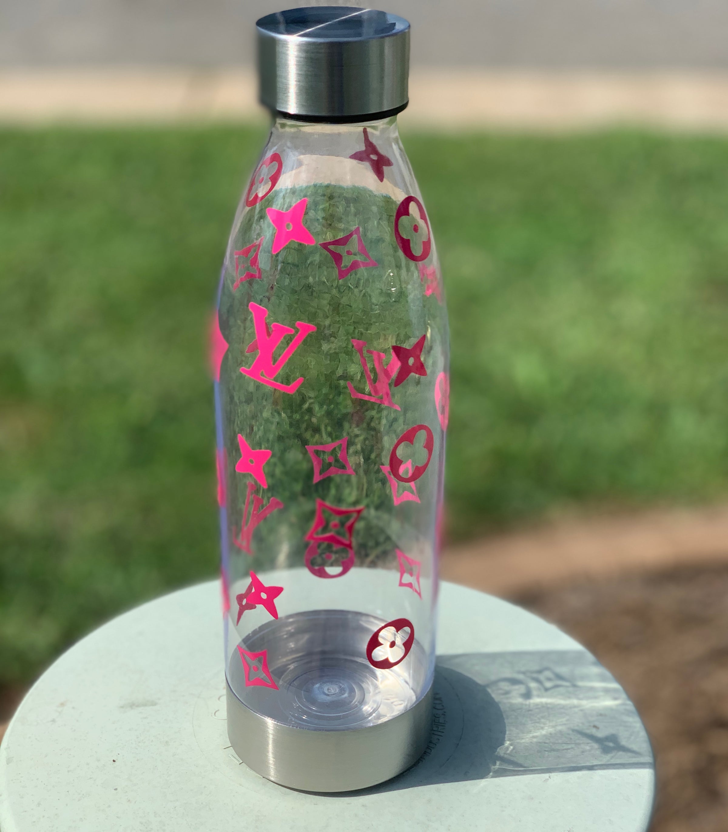 LV Water Bottle-PINK, PURPLE AND YELLOW!  Trivinia Hairston/ A Nurse's  Touch Home Care